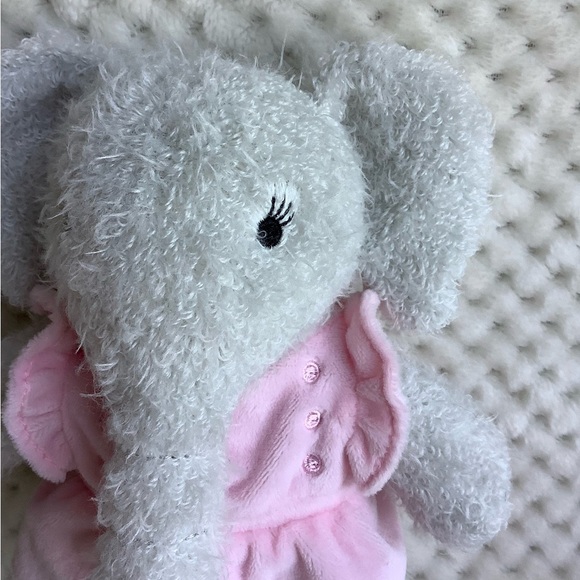 KIKI Plush Grey Elephant Pink Dress The Elephant Project Embroidered Eyes 2017 - Picture 3 of 12